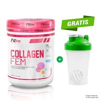 Colágeno Fitfem Colagen Fem 500 gr Naranja + Shaker